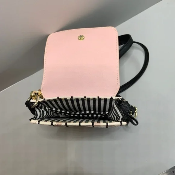 Betsey Johnson crossbody quilted stripes w… - Picture 7 of 9